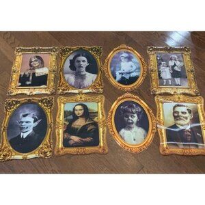 Halloween Decorations Indoor Scary 3D Changing Face Pictures, Moving Portrait